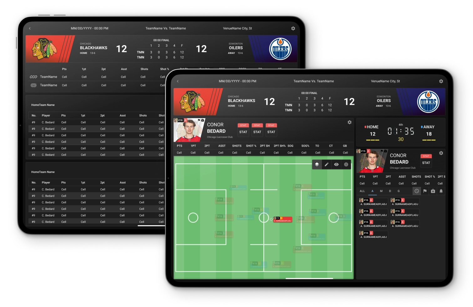 Box Score Mockup